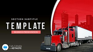 Cargo Truck - Logistics Keynote templates