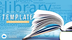 Professional Online Library Keynote Template - Presentation