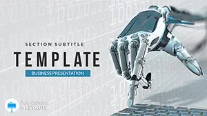 AI Robot Keynote template presentation