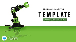 Manufacturing Robots Keynote templates