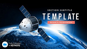 Space Capsule Keynote Template: Presentation