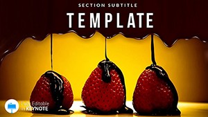Chocolate Strawberries Keynote Template Presentation