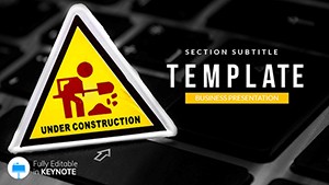 Website Under Construction Keynote Themes | Presentation Template