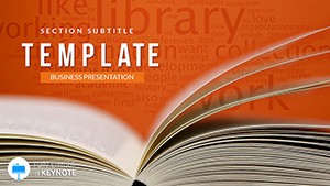 Digital library - Book Keynote templates - themes
