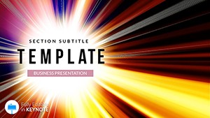 Divergent Rays Keynote template Presentation
