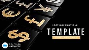 Currency Signs Keynote Template - Professional Financial Presentation Themes