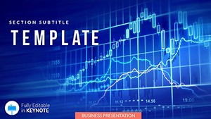 Interactive Forex Chart Keynote template - themes
