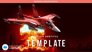 Air bombardment Keynote template Presentation