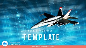 Military Airplane Keynote template Presentation