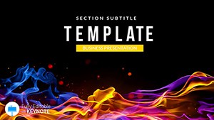 Flammable liquid Keynote template Presentation