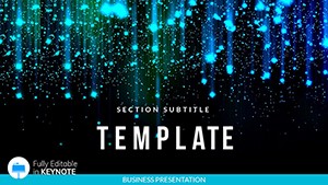Star-fall Fireworks Keynote template Presentation