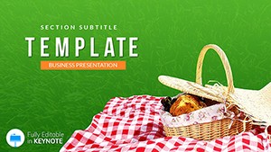Picnic Food Ideas Keynote template Presentation