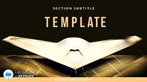 Airplane invisible : Stealthy Keynote presentation template