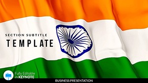 Indian flag Keynote templates
