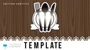 Restaurant Menu Recipes Keynote templates Presentation