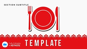 Culinary Recipes from Chefs Restaurants Keynote templates