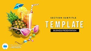 Refreshment Drinks Keynote templates