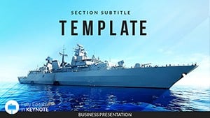 Navy, Maritime Force Keynote Template, Military presentation themes