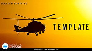 Military Apache Helicopter Keynote Template Presentation