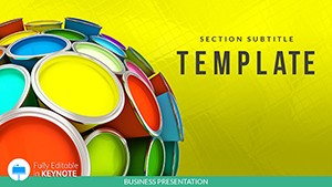 Paints price, paint for repair Keynote Template