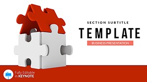 Puzzles House Keynote templates Presentation