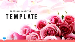Delivery of Flowers Roses Keynote Templates