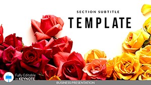 Floral Arrangements Keynote Templates - Themes