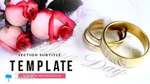 Wedding: Rings and Flowers Keynote Templates