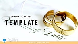 Wedding: Gold Engagement Rings Keynote Themes