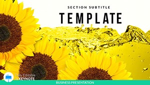 Sunflower Oil Keynote Themes - Templates
