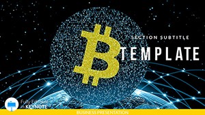 Exchange Bitcoin - Currency Keynote templates