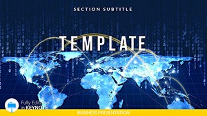 World Network Communication Keynote templates