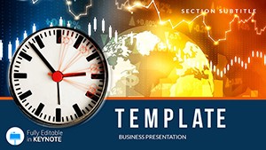 World Time Clock of Trading Keynote templates