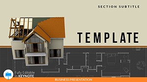 House Plans and Construction Homes Keynote templates