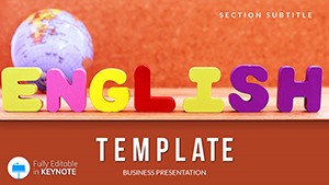 Learn English Keynote templates