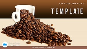 Cup Of Coffee Beans Keynote templates - Themes