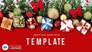 Original Christmas and New Year Gifts Keynote Templates