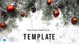 New Years Snowflakes, Toys, Christmas Tree Decoration Keynote templates