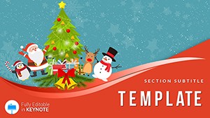 Christmas Characters Keynote templates