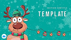 Christmas Deer Keynote Template: Presentation