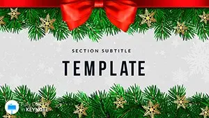 Ideas for New Years and Christmas interior decoration Keynote templates
