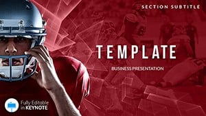 Famous American Football Players Keynote templates