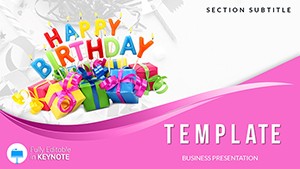 Congratulations Happy Birthday Keynote templates