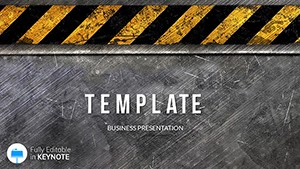 Police Ribbon Keynote Template for Presentation