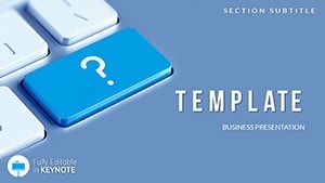 Questions and Answers Keynote templates