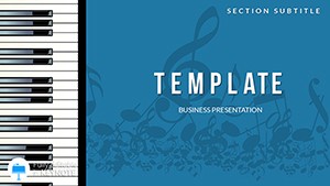 Piano Notes and Keys Keynote templates - Themes