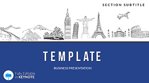 Tourist Attractions Countries Keynote templates