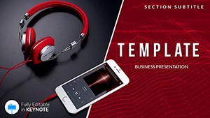 Smartphone and Headphones Keynote templates