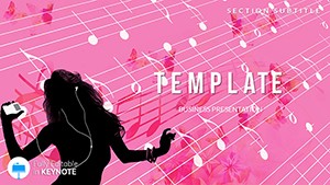 Girl and Music Keynote templates
