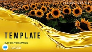 Sunflower Oil Production Keynote templates